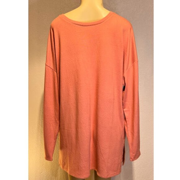 🎩🗝️ NWT $48 Cupio Blush XL Long-sleeve Top - Picture 3 of 5